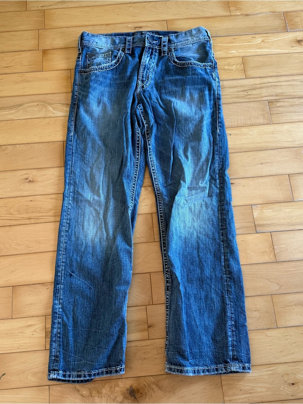 Silver Jeans Men's Medium Blue Straight Jeans